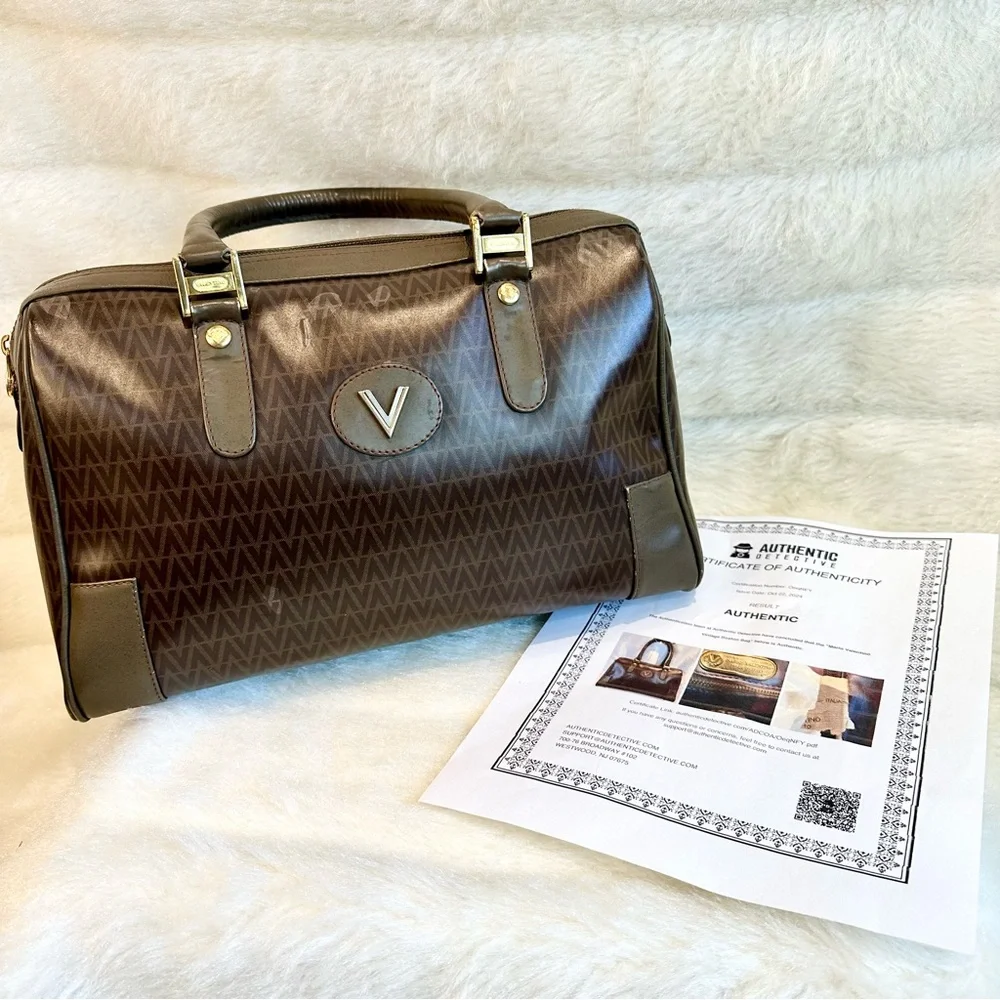 MARIO VALENTINO VINTAGE BOSTON BAG - Picture 14 of 15
